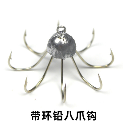 带铅爪钩泥猛包邮章鱼钩