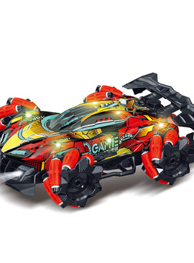 定制四驱喷雾遥控车rc手势感应带灯特技漂移赛车男孩玩具