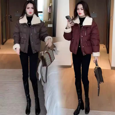 小个子羽绒棉服女款冬季短款
