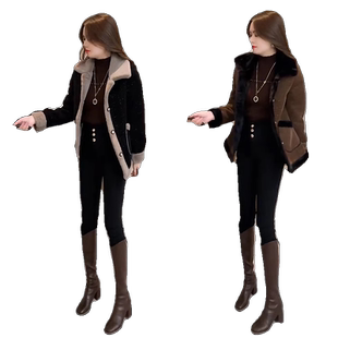 加绒加厚毛呢外套女秋冬季2026今年流行新款爆款时尚保暖呢子大衣