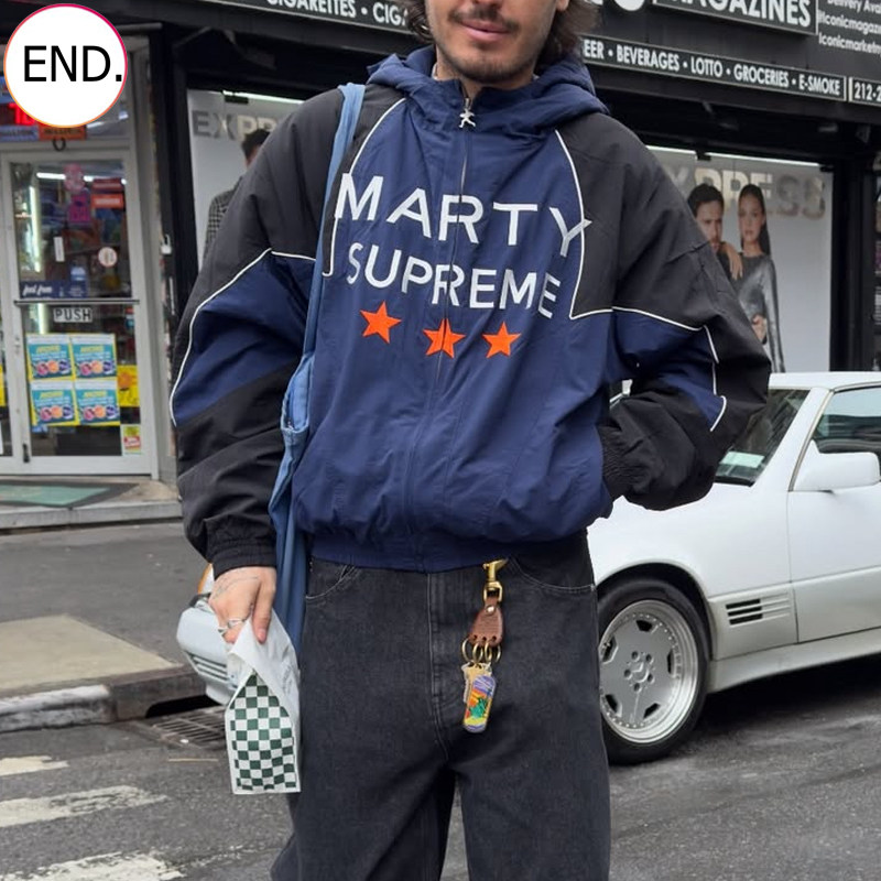 秋冬欧美新款martysupreme连帽宽松棒球服加棉夹克男运动休闲外套