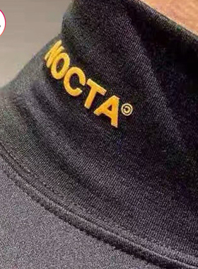 高龄T恤男nocta drake字母印花百搭打底衫立领内搭潮流长袖上衣