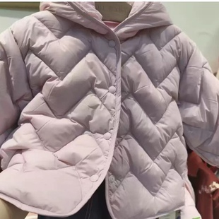 专柜同款拉比羽绒服2025新款男女童轻薄外套羽绒服上衣连帽冬装