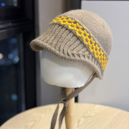 新款秋冬款小众短遮护耳毛线帽