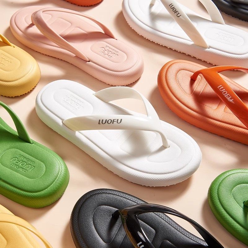 罗敷厚底人字拖女防滑夏时尚可外穿增高学生夹脚拖鞋沙滩夹板凉拖,女鞋,人字拖,淘宝优惠券,粉丝福利购,淘宝优惠卷