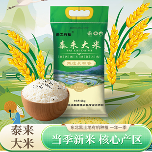 2026东北泰来寒地大米黑土地种植10斤包邮原产地当天发货长粒香米