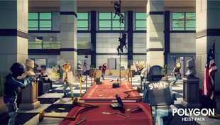 Unity POLYGON Heist Low Poly 3D Art by Synty 1.9.2 黑帮素材