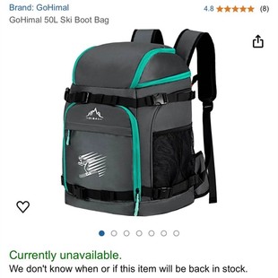 外贸滑雪包防水双肩包轻便滑雪靴袋50L旅行背包滑雪头盔包雪服包