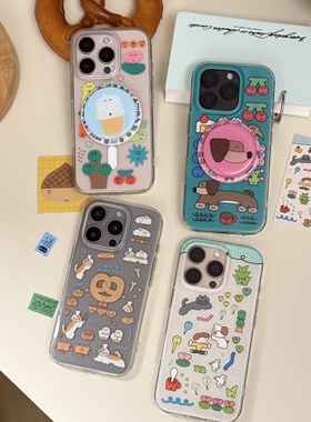 叉烧欢乐店xuan子联名imd双层手机壳可爱亮面全包iphone17promax 17 16Pro/16/16Promax
