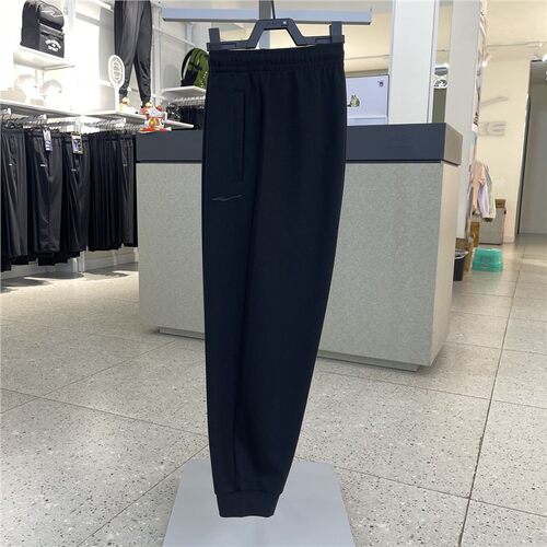 鸿星尔克运动裤男裤2025秋季新款舒适百搭针织九分裤11225302146