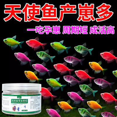 天使鱼饲料专用促繁殖下崽鱼食