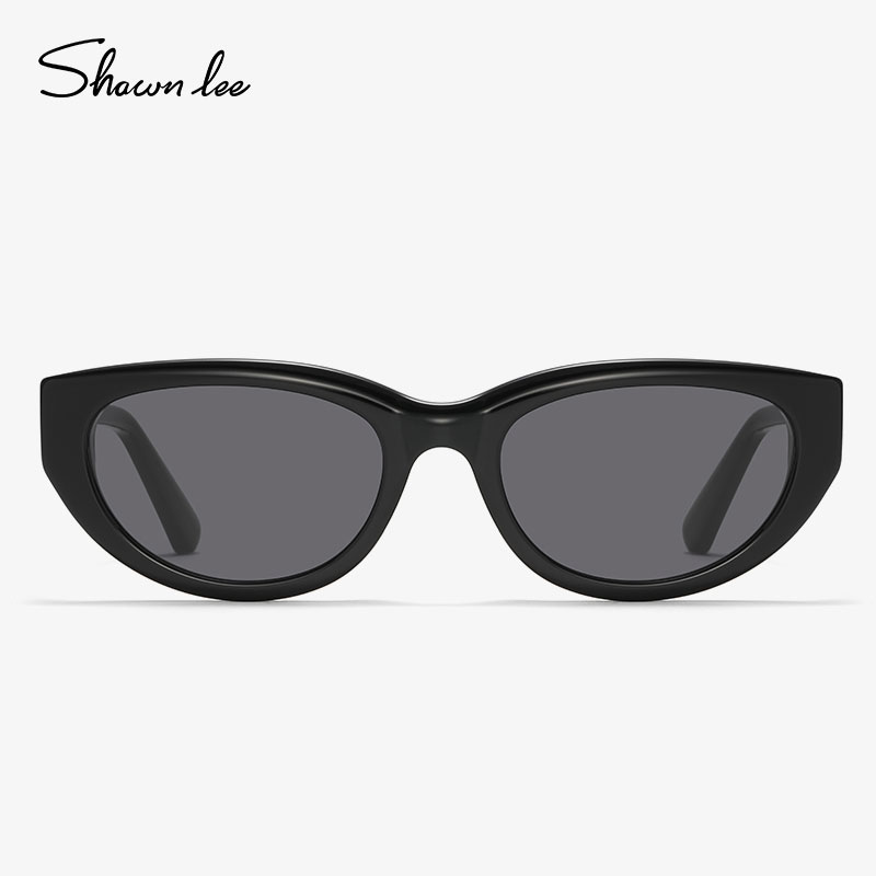 Shawnlee2025新款潮流欧美墨镜遮阳女款文艺玉白色猫眼男太阳眼镜