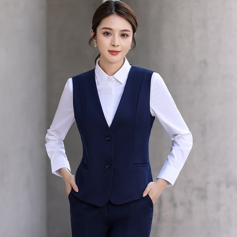 职业女士马甲上班面试