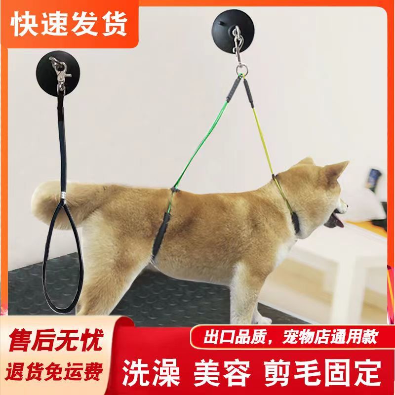 宠物美容洗澡挂绳吊绳钢丝绳吸盘