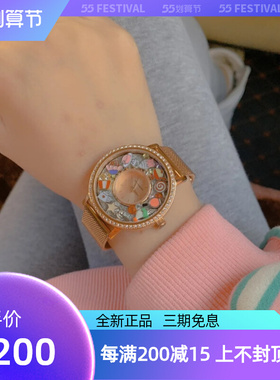 代购正品JUNO MALLET简约气质圆形可拆卸表盘轻奢创意石英女手表