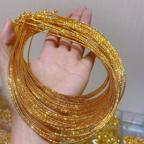 新款泰国原版佛牌链保色项圈简约18k包金翡翠小佛牌锁骨链