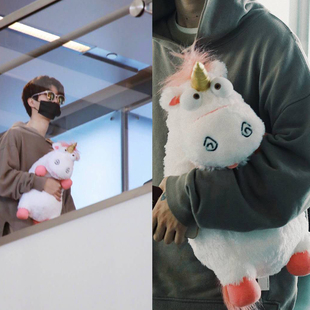 福西西范丞丞同款 我独角兽娃娃公仔毛绒玩具玩偶女 神偷奶爸卑鄙