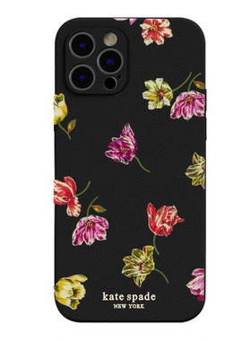 kate spad郁金香花朵iphone14手机壳适用于苹果11/12promax plus13 小米华为xs 15 ultra 16 17 air