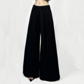 简约百搭系腰带阔腿裤 解余 JIEYU