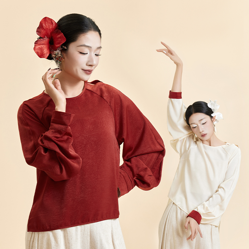 诗意花朵新中式国风舞蹈服流光吟