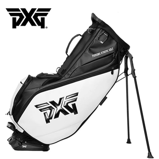PXG高尔夫球包男士支架包轻便大容量支架包皮革防水球杆袋