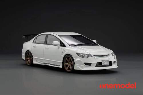 Onemodel 1:18 本田 Civic Type-R FD2 JS RACING 仿真汽车模型