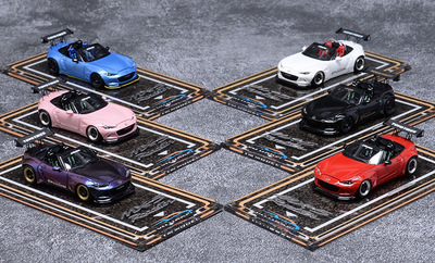 YM MODEL 1:64 马自达 MX5 Roadster 火箭兔 引擎盖可开 汽车模型