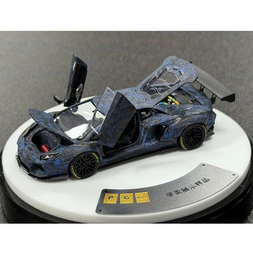 PGM 1:64 LBWK LP700-4 蓝碳 仿真汽车模型