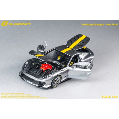 GlAMCRAFT 1:64 法拉利 812C 合金全开仿真汽车模型