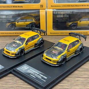 DCM 1:64 Kevmannz GT EG6 Hatchback 宽体 爆改 合金汽车模型