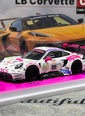 Elowen Art 1:64 保时捷 911 GT3 铁娘子 合金仿真汽车模型