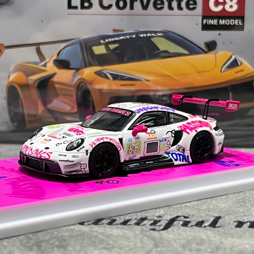 Elowen Art 1:64 保时捷 911 GT3 铁娘子 合金仿真汽车模型