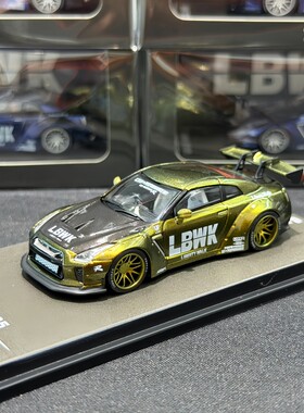 TPC 1:64 尼桑 LBWK GTR R35 钛金变色龙 合金汽车模型