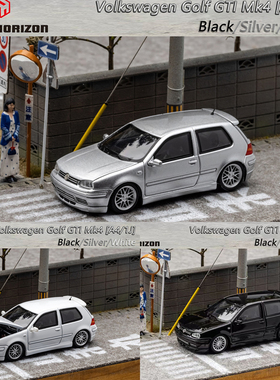 FH 1:64 大众 VW 高尔夫 Golf GTI MK4 前盖可开 合金汽车模型