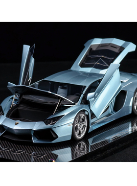 MCM 1:18 兰博基尼 LP700 冰蓝色 树脂全开仿真汽车模型