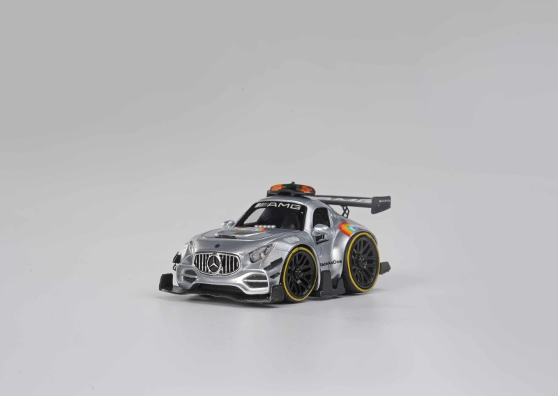 YM MODEL ERA Q 1/64奔驰 AMG GT3彩虹安全车迷你Q车蛋车