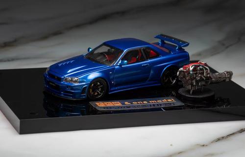 尼桑GTRR34Z-TUNE金属蓝