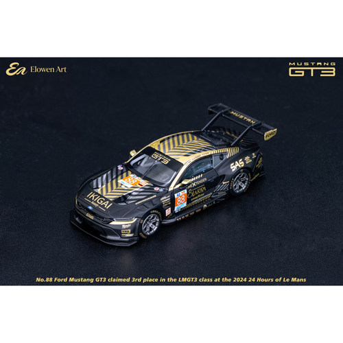 EA Elowen 1:64 NO.88 Mustang GT3 24小时勒芒 合金汽车模型