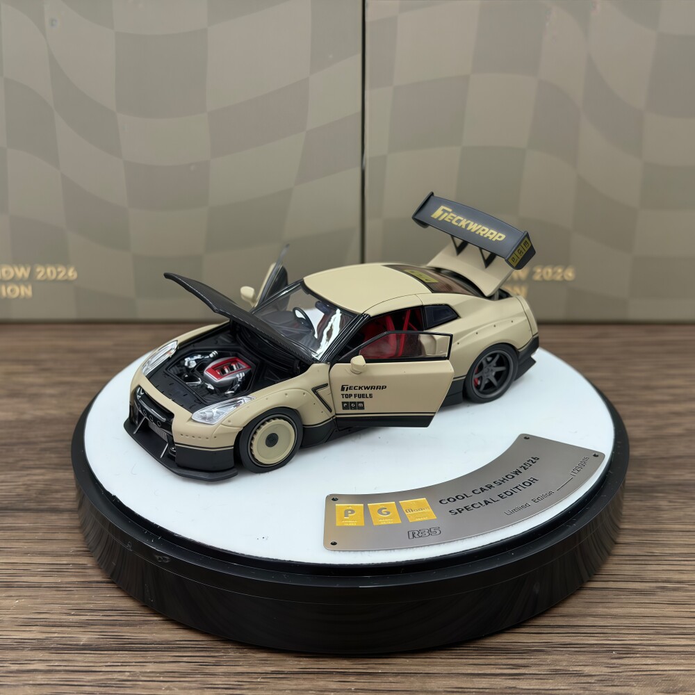 PGM 1:64 GTR R35 TeckWrap 深圳九州限定 仿真汽车模型图片