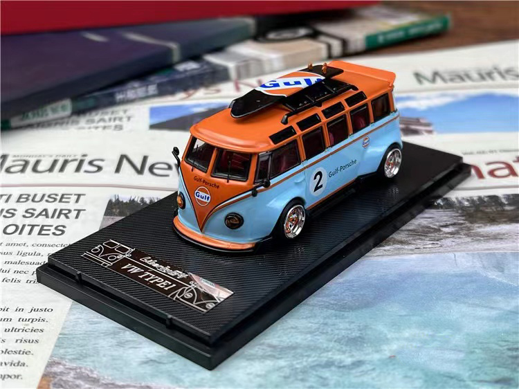 Liberty 1/64 大众 VW T1 Kombi 巴士 GULF 海湾石油 合金车模