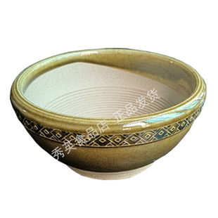 花边大镭钵贵州从江老式辅食土陶碗家用擂辣椒研钵厨房手动捣蒜碗