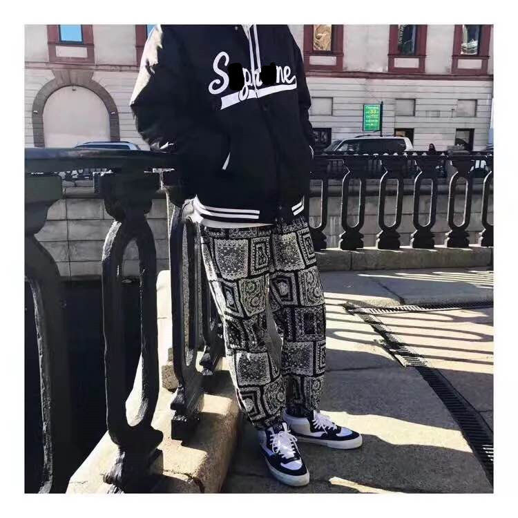 17SS Laces Pants 老款 腰果花褲子 塗鴉休閑束腿長褲在類目 女裝/女士精品, 褲子, 休閒褲中 - 來自Buy2taobao.com提供專業的淘寶代購服務