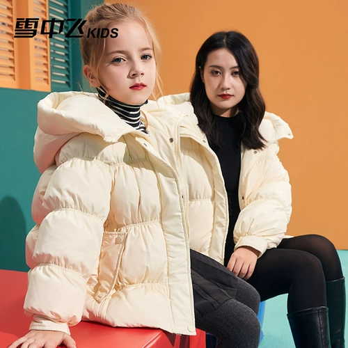 Детский зимний пуховик, куртка, детская одежда, коллекция 2021, подходит для подростков, семейный стиль