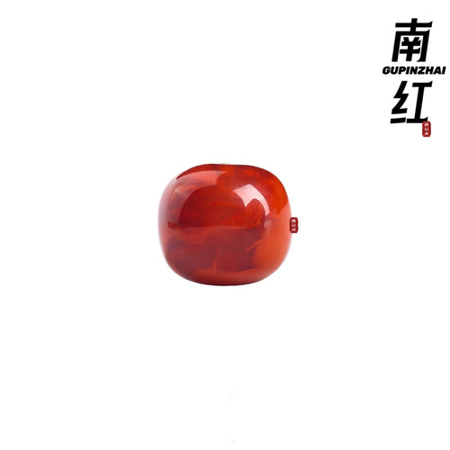 精品火焰南红老型单珠宝