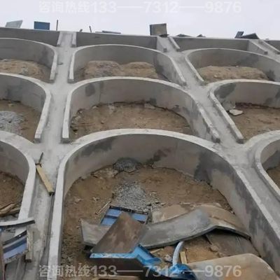 拱形骨架护坡模具高速公路路堑边坡拱形门钢模板现浇镶边石模具