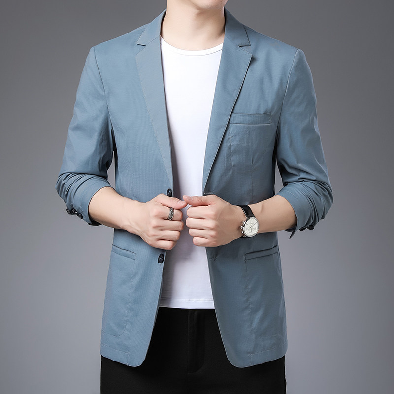 YY186617西服2023秋季新款西装男西服简约外套商务休闲男装P200图片