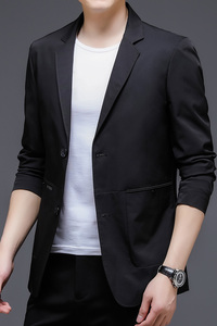 BGW720男式2021初秋薄款西装男西服外套修身商务休闲男图片