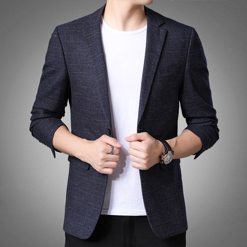 YL8323西服2023秋季新款西装男西服简约外套商务休闲男装P165图片