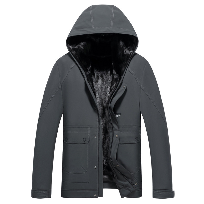 YP男士貂皮真皮水貂皮克服整貂内胆皮草大衣冬加厚图片