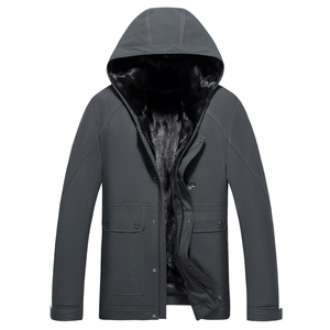 YP男士貂皮真皮水貂皮克服整貂内胆皮草大衣冬加厚图片